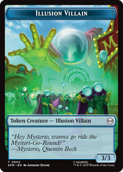 Illusion Villain Token (02) // Spider Token (03) [Marvel's Spider-Man: Tokens] [Non-Foil]