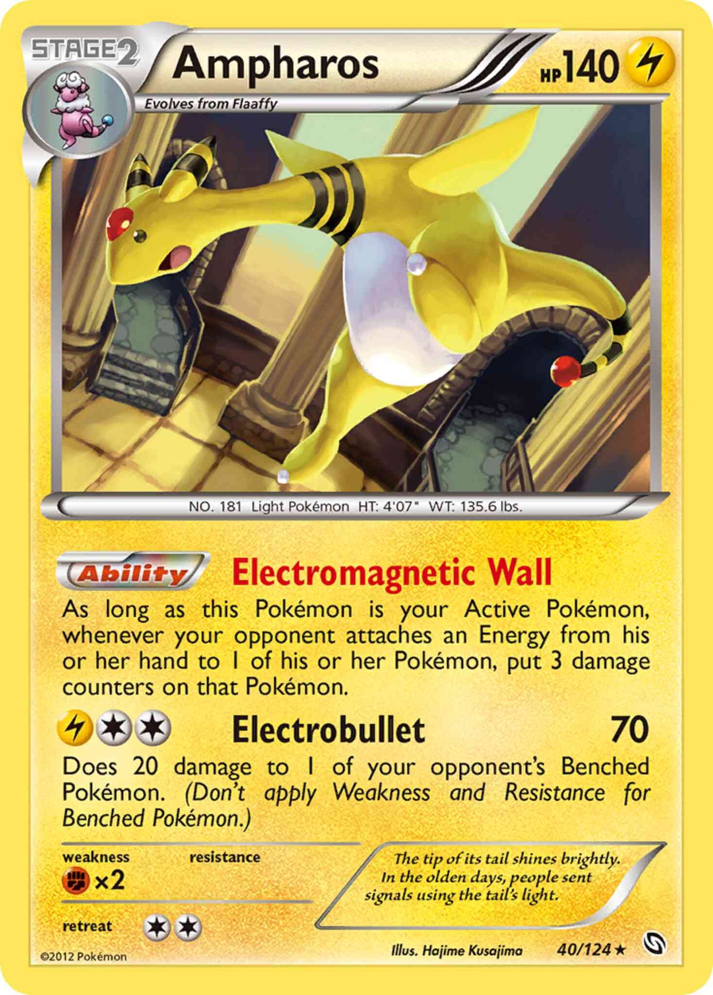 Ampharos - 40/124 - Rare Holo [bw6-40] [Holo]