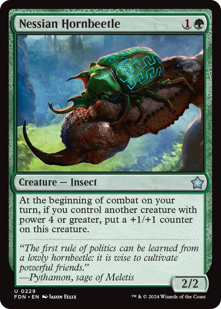 Nessian Hornbeetle [229] [Foundations] [Non-Foil]
