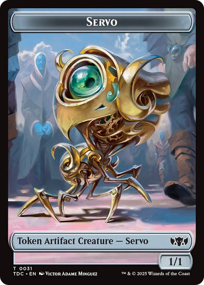 Servo Token (31) // Warrior Token (13) [Tarkir: Dragonstorm: Commander: Tokens] [Non-Foil]