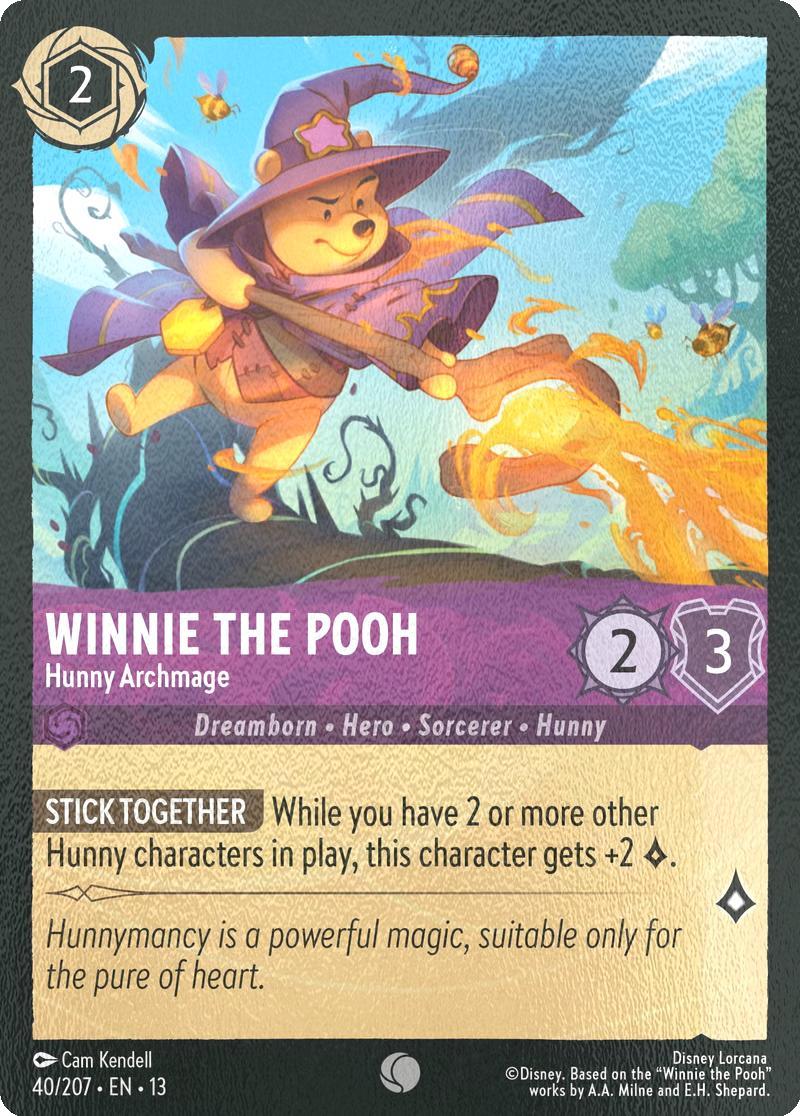 Winnie the Pooh - Hunny Archmage - 40/204 [Attack of the Vine!] [Cold Foil]