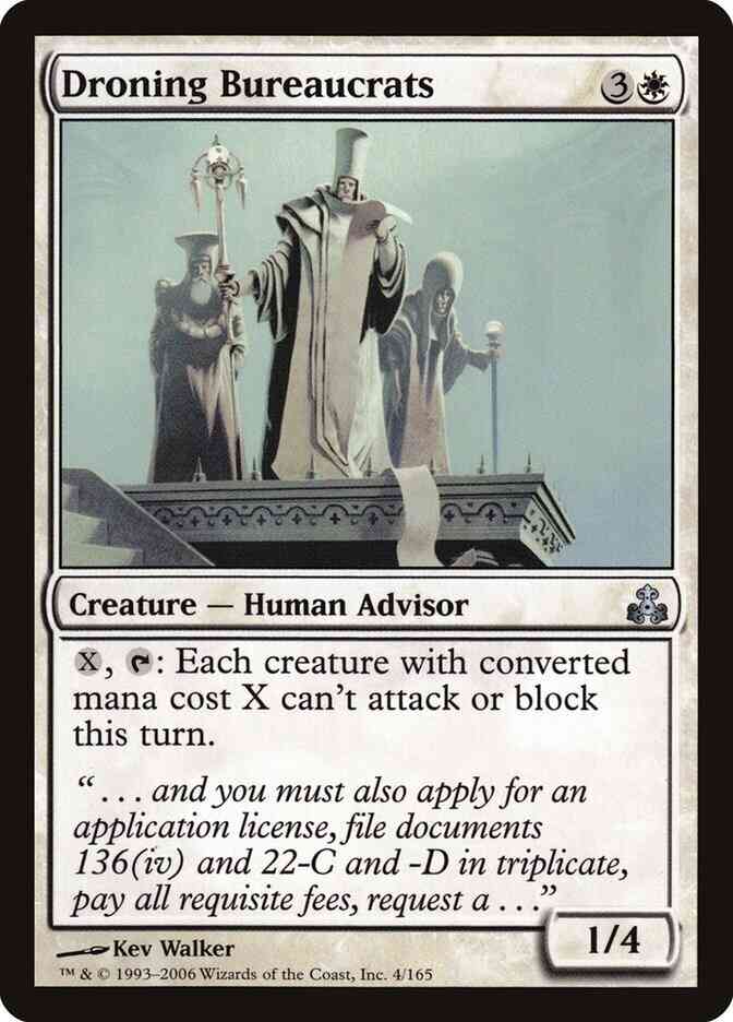 Droning Bureaucrats [4] [Guildpact] [Non-Foil]