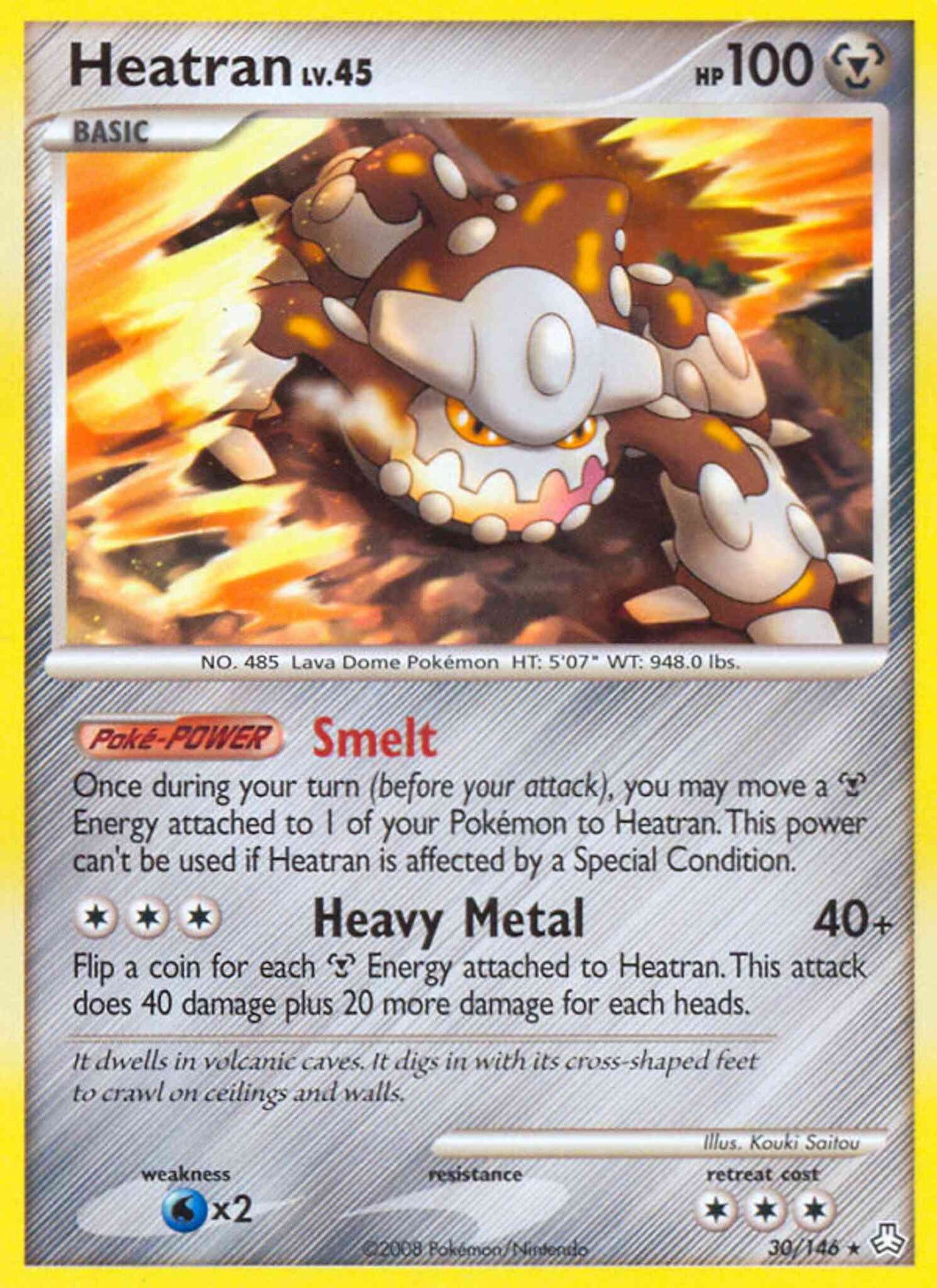 Heatran - 30/146 - Rare [dp6-30] [Reverse Holo]