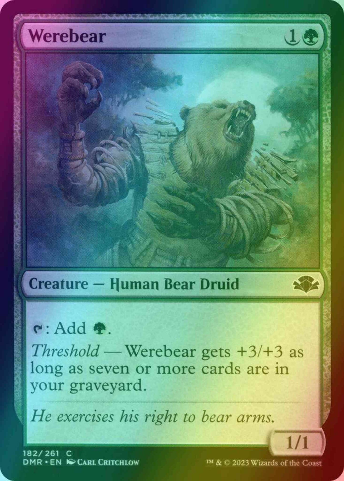 Werebear [182] [Dominaria Remastered] [Foil]
