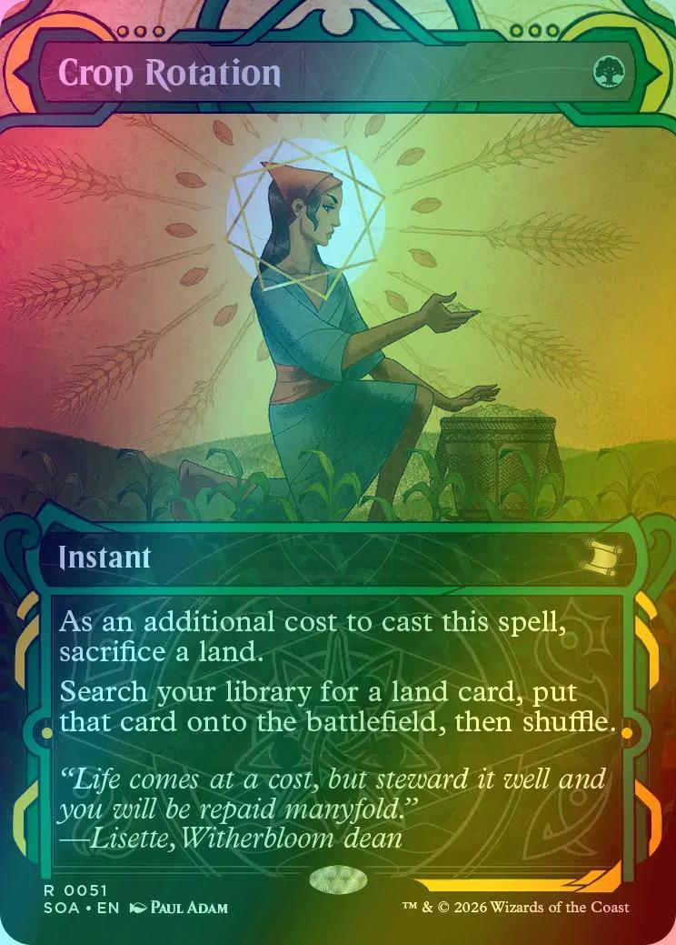 Crop Rotation [51] [Showcase] [Secrets of Strixhaven: Mystical Archive] [Foil]