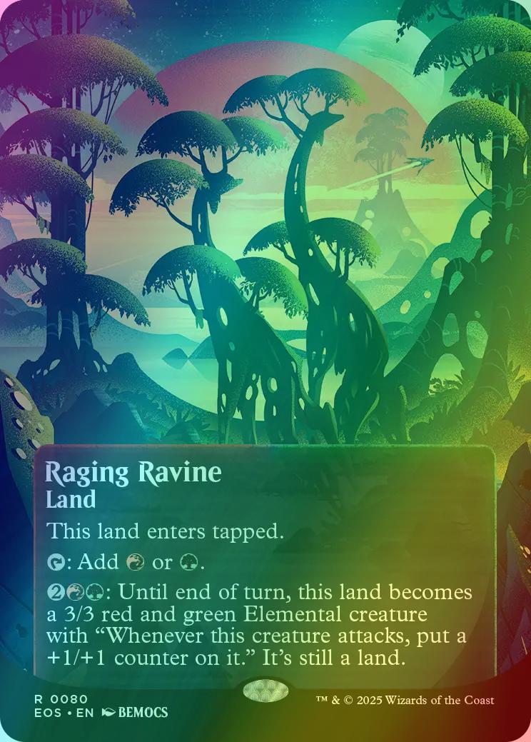 Raging Ravine [80] [Borderless] [Poster] [Edge of Eternities: Stellar Sights] [Foil]