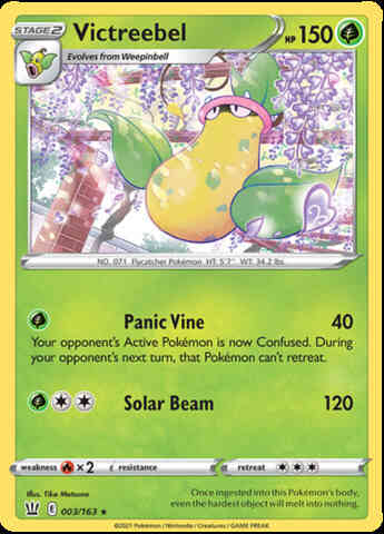 Victreebel - 003/163 - Rare [swsh5-003] [Reverse Holo]