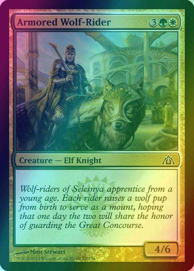 Armored Wolf-Rider [52] [Dragon's Maze] [Foil]