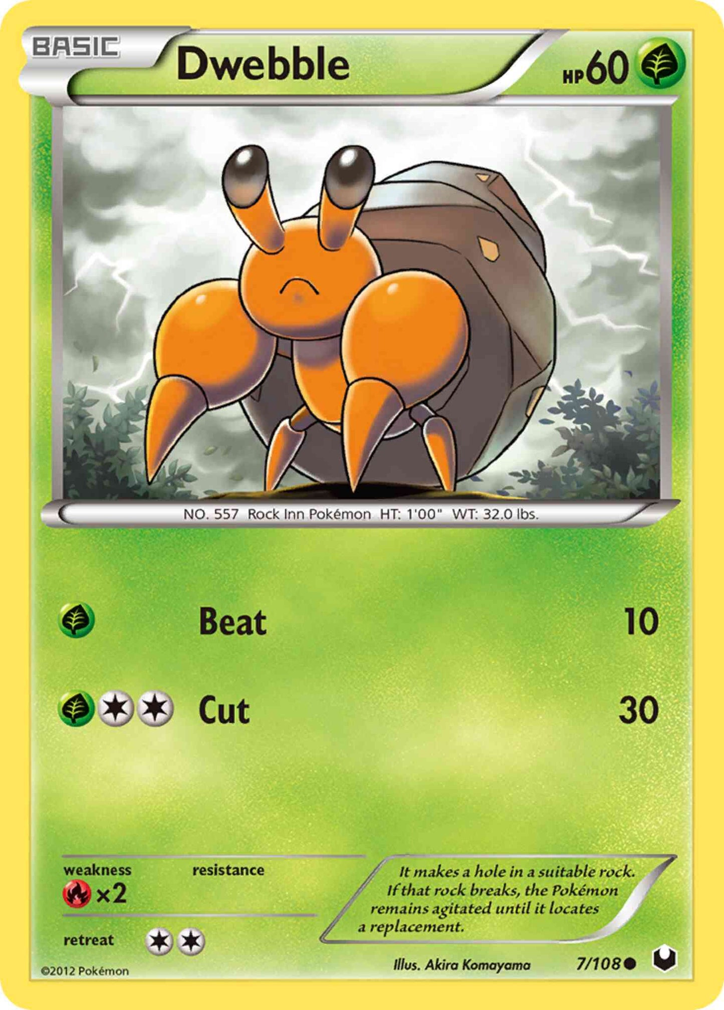 Dwebble - 7/108 - Common [bw5-7] [Non-Holo]