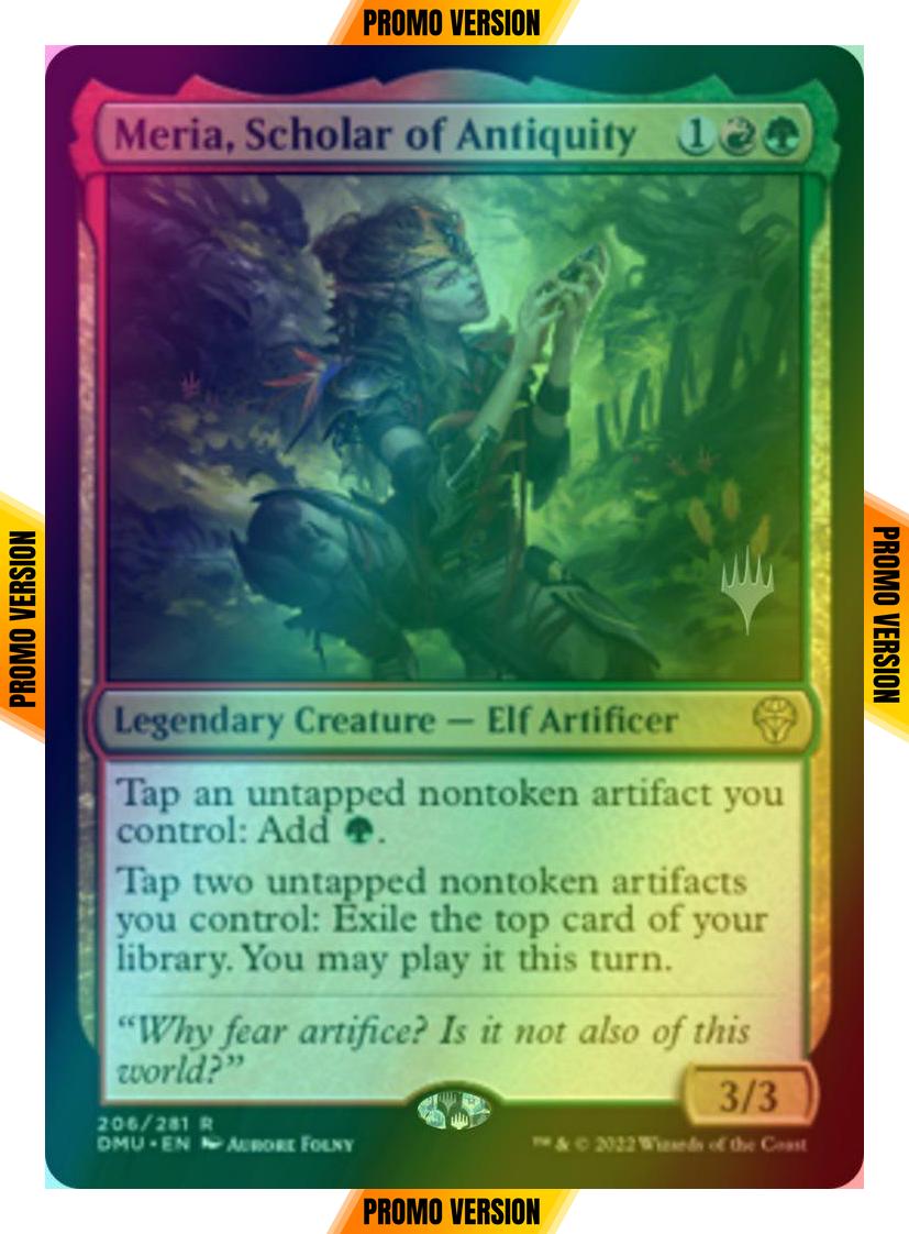 Meria, Scholar of Antiquity [206p] [Promo Pack] [Dominaria United: Promos] [Foil]
