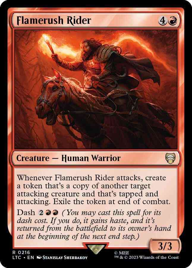 Flamerush Rider [216] [The Lord of the Rings: Tales of Middle-earth: Commander] [Non-Foil]