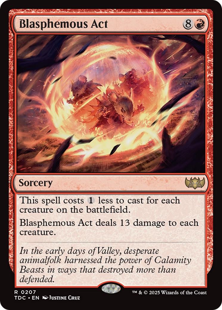 Blasphemous Act [207] [Tarkir: Dragonstorm: Commander] [Non-Foil]