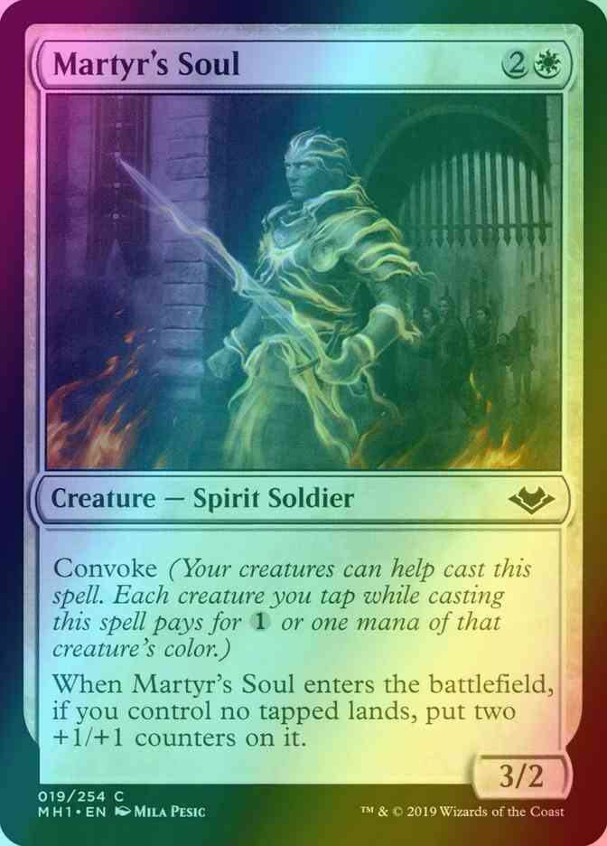 Martyr's Soul [19] [Modern Horizons] [Foil]