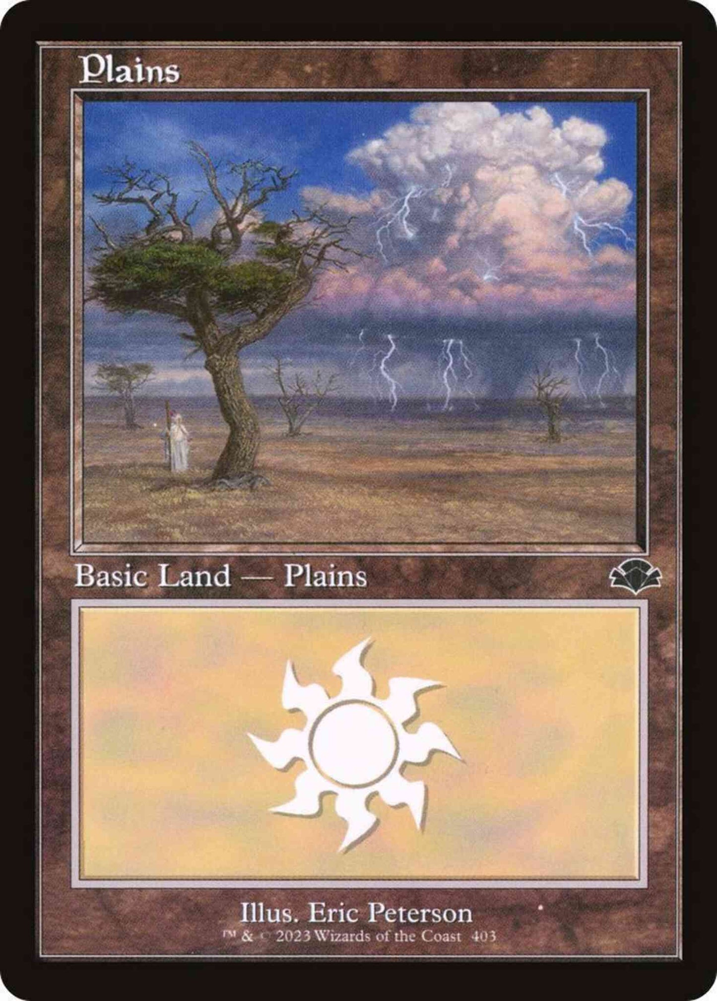 Plains [403] [Retro Frame] [Dominaria Remastered] [Non-Foil]