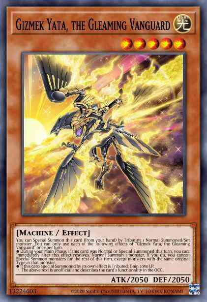 Gizmek Yata, the Gleaming Vanguard - MP20-EN163 - Prismatic Secret Rare - 1st Edition