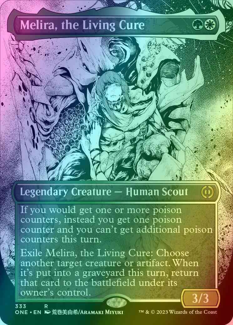 Melira, the Living Cure [333] [Borderless] [Manga] [Phyrexia: All Will Be One] [Foil]