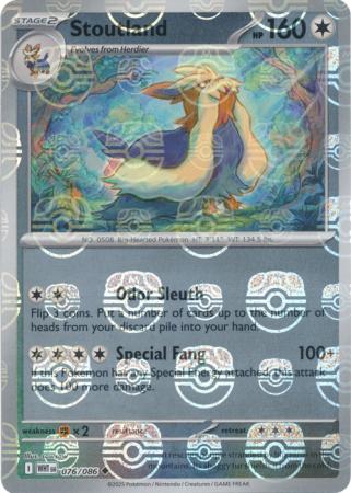 Stoutland - Master Ball Pattern - 076/086 - Uncommon [sv105w-076] [Reverse Holo]