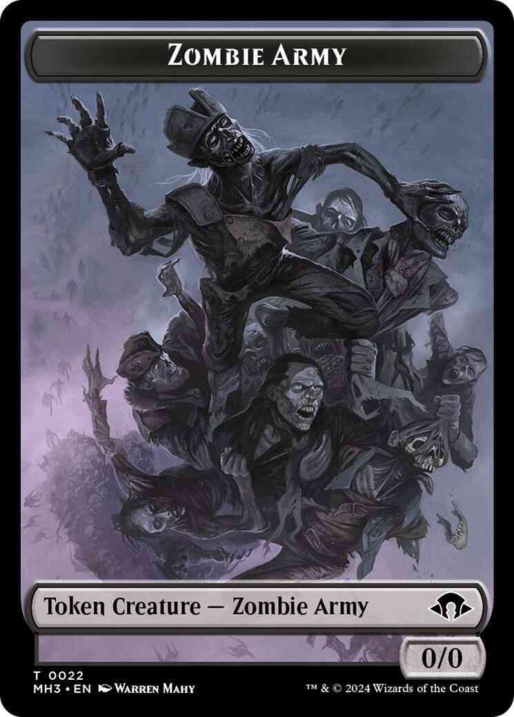 Zombie Army Token [22] [Modern Horizons 3: Tokens] [Non-Foil]