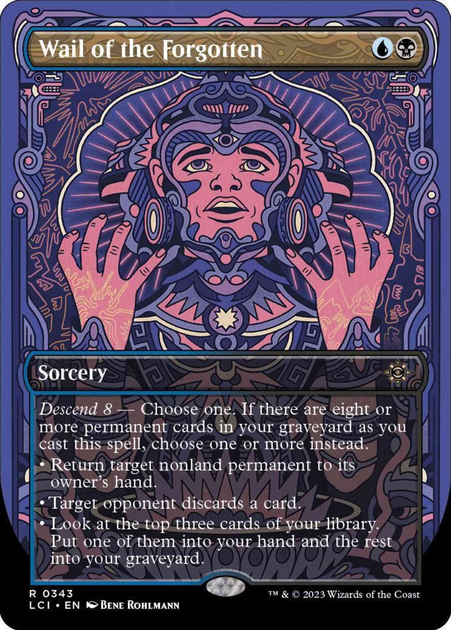 Wail of the Forgotten [343] [Borderless] [The Lost Caverns of Ixalan] [Non-Foil]