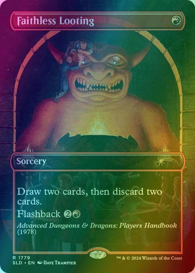 Faithless Looting [1779] [Borderless] [An Exhibition of Adventure] [Secret Lair Drop] [Foil]