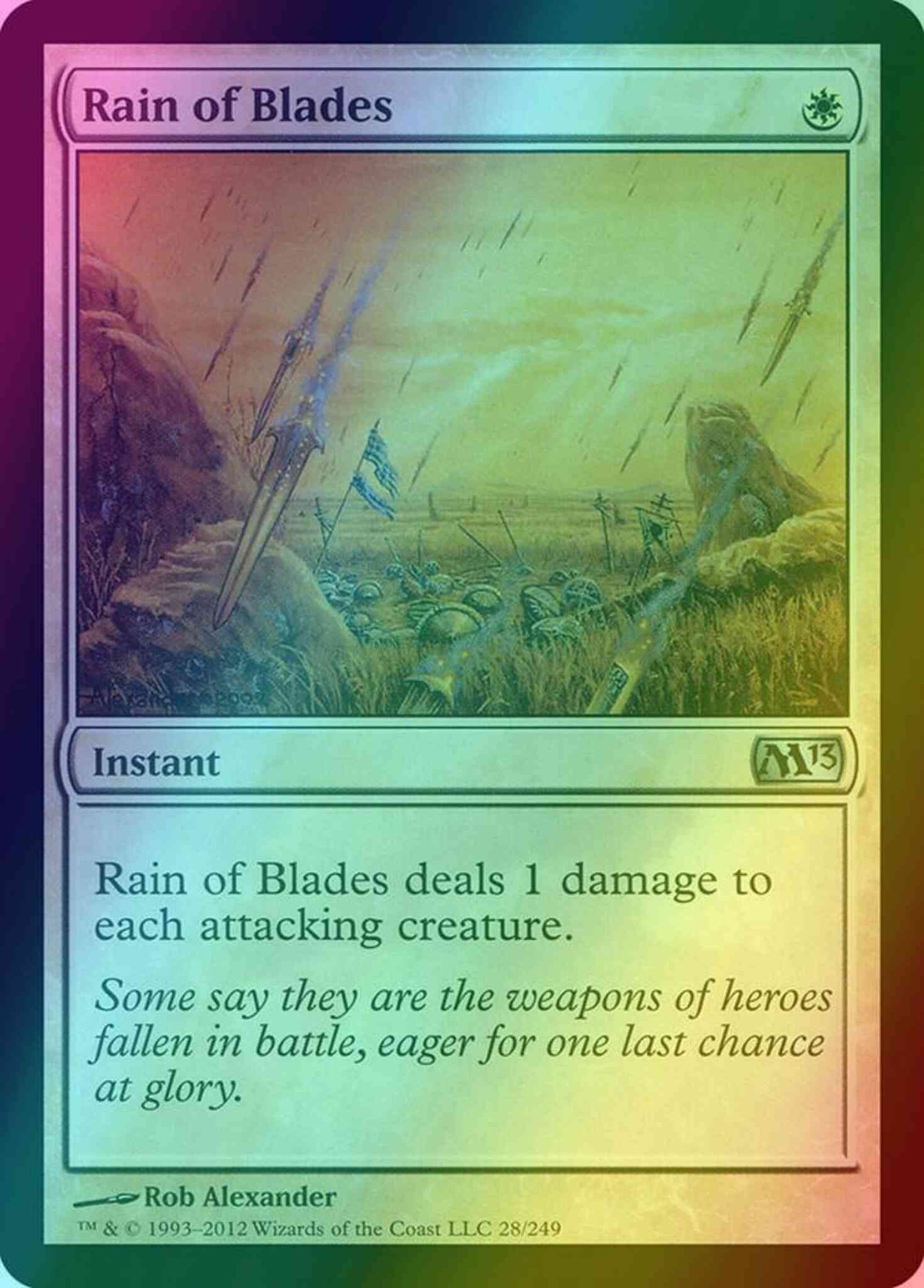 Rain of Blades [28] [Magic 2013] [Foil]