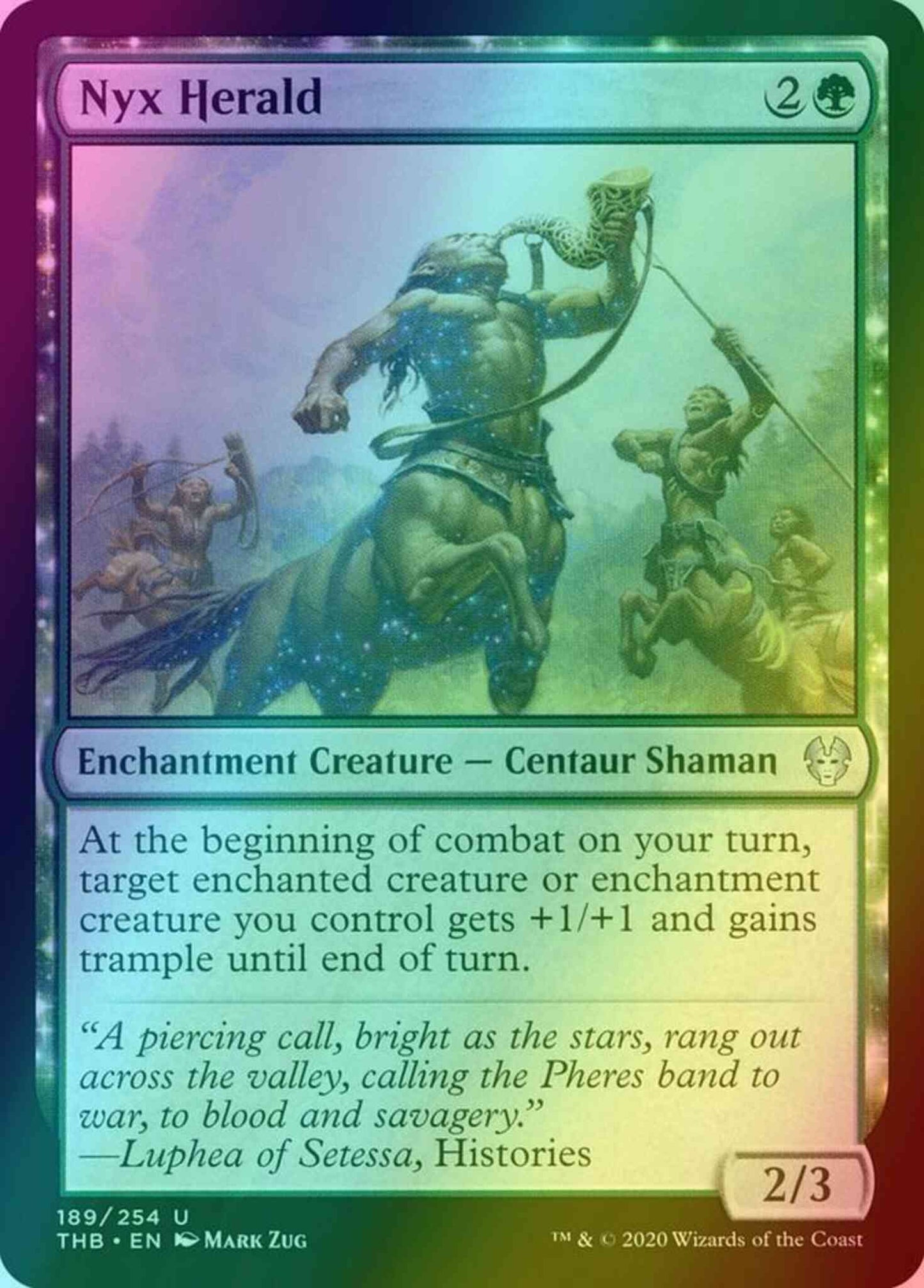 Nyx Herald [189] [Theros Beyond Death] [Foil]