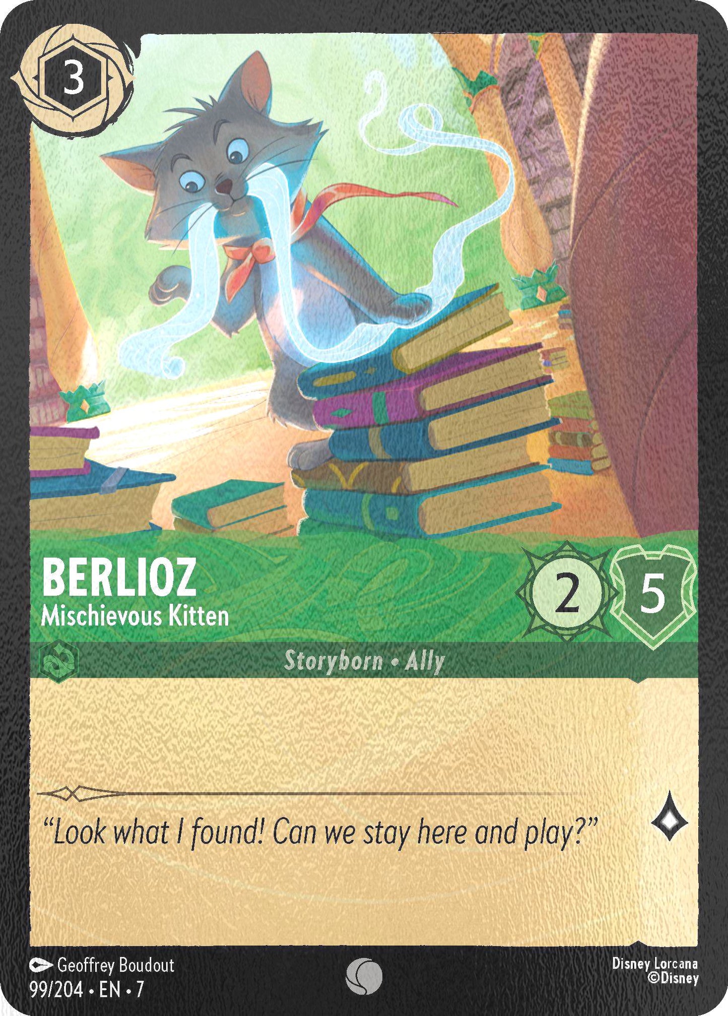 Berlioz - Mischievous Kitten - 99/204 [Archazia's Island] [Cold Foil]