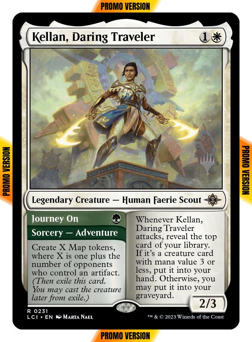Kellan, Daring Traveler // Journey On [231p] [Promo Pack] [The Lost Caverns of Ixalan: Promos] [Non-Foil]