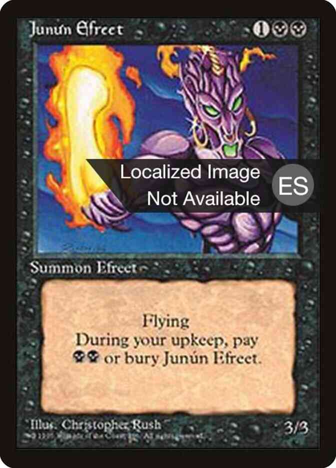Junún Efreet - Japanese [143] [Fourth Edition Black Border: Japanese] [Non-Foil]
