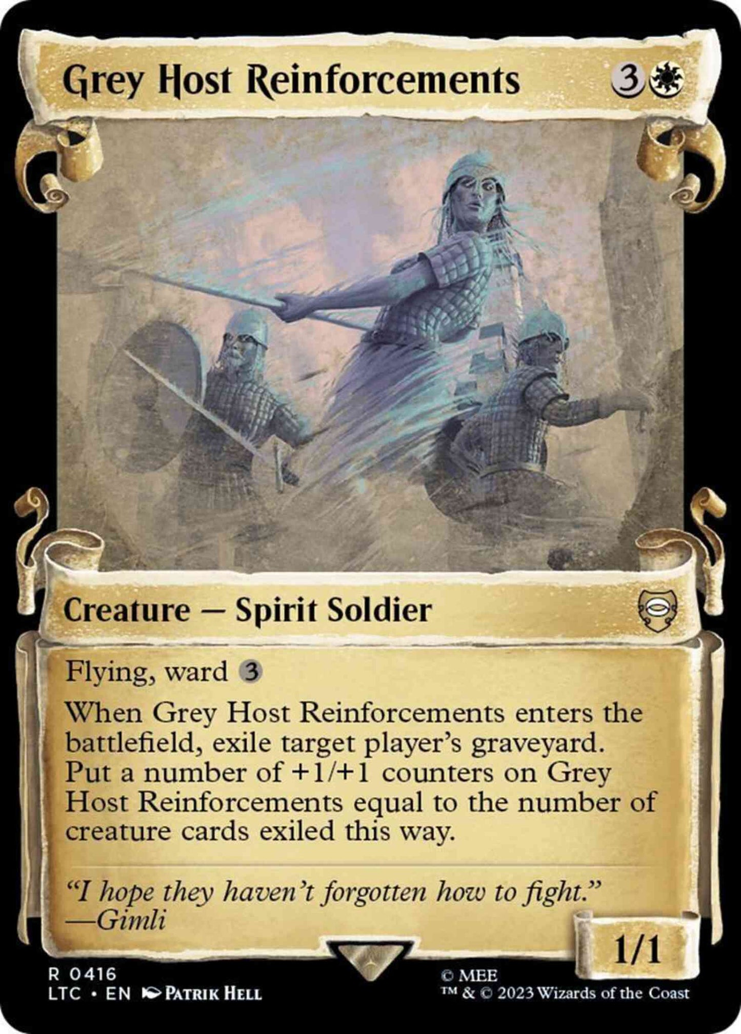 Grey Host Reinforcements [416] [Scrolls Showcase] [The Lord of the Rings: Tales of Middle-earth: Commander] [Non-Foil]