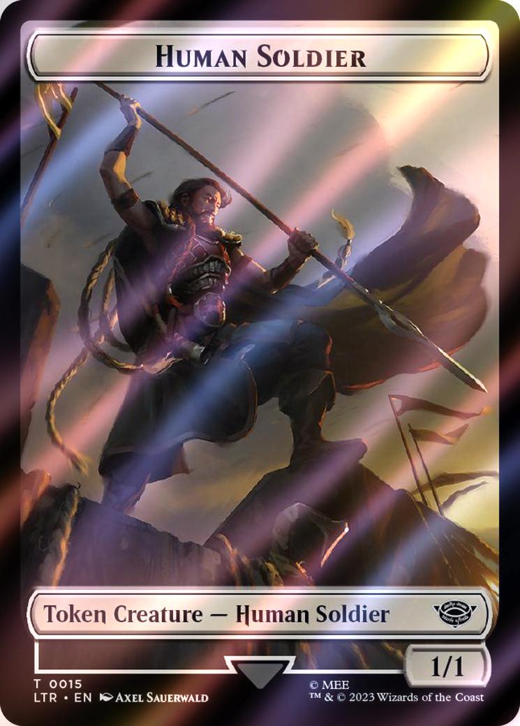 Food Token (22) // Human Soldier Token (15) [The Lord of the Rings: Tales of Middle-earth: Tokens] [Surge Foil]