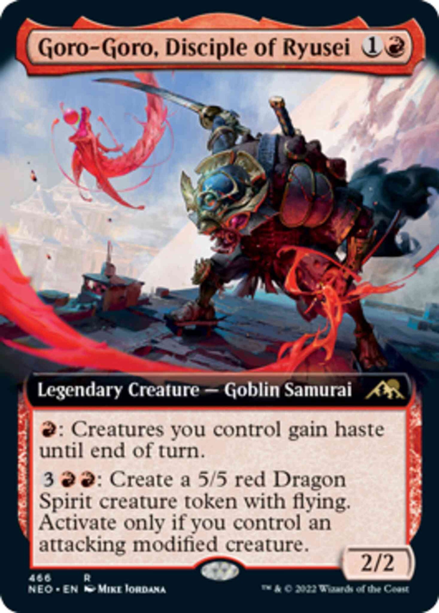 Goro-Goro, Disciple of Ryusei [466] [Extended Art] [Kamigawa: Neon Dynasty] [Non-Foil]
