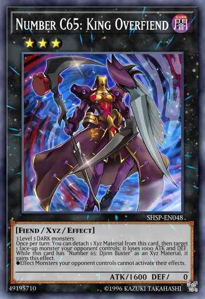 Number C65: King Overfiend - SHSP-EN048 - Rare - Unlimited