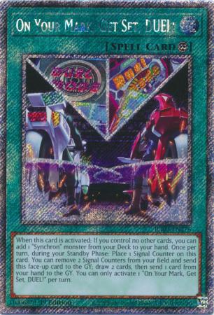 On Your Mark, Get Set, DUEL! - RA03-EN276 - Platinum Secret Rare - 1st Edition