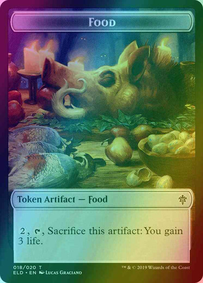Food Token (18) // Knight Token (03) [Throne of Eldraine Tokens] [Foil]