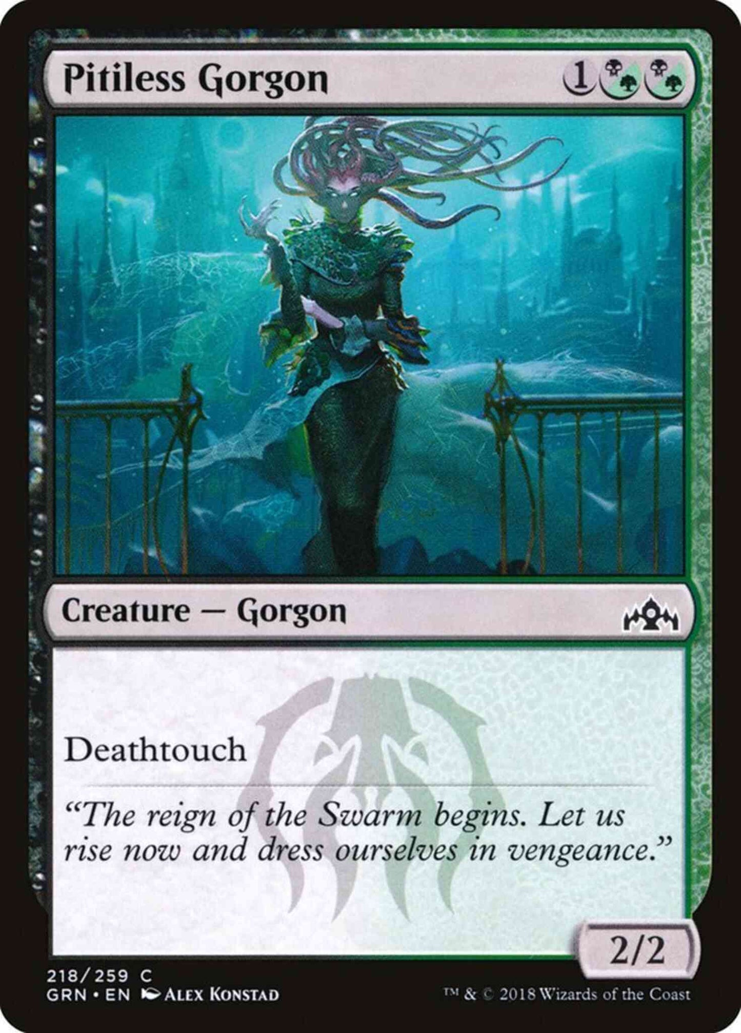 Pitiless Gorgon [218] [Guilds of Ravnica] [Non-Foil]