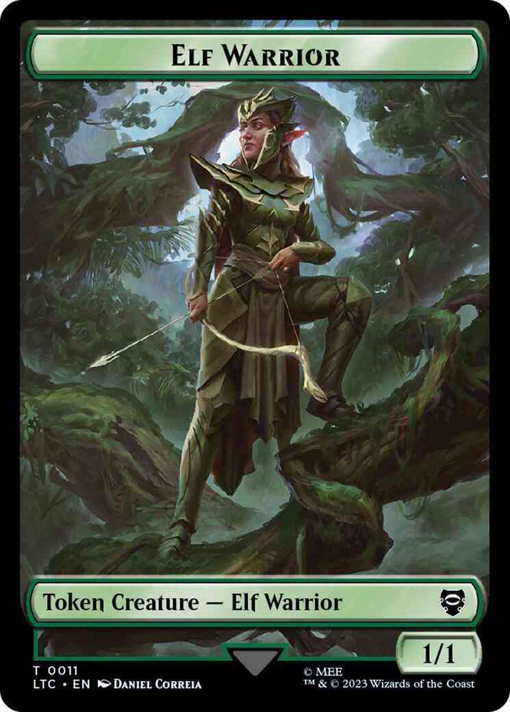 Elf Warrior Token (11) // Treasure Token (12) [The Lord of the Rings: Tales of Middle-earth: Commander: Tokens] [Non-Foil]