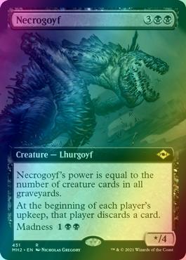 Necrogoyf [451] [Extended Art] [Modern Horizons 2] [Foil]