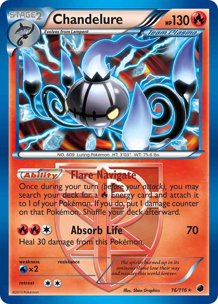 Chandelure - 16/116 - Rare Holo [bw9-16] [Holo]