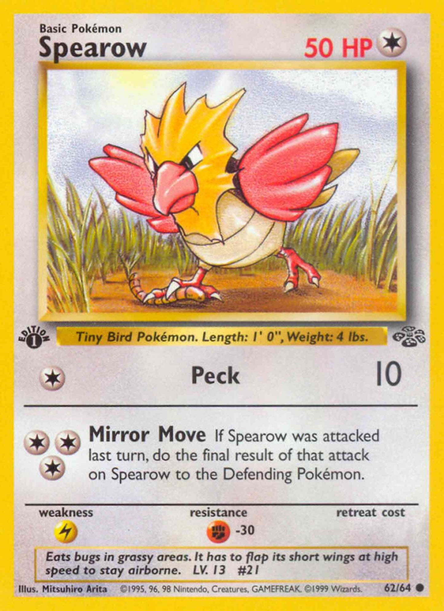 Spearow - 62/64 - Common - 1st Edition [base2-62] [Non-Holo]