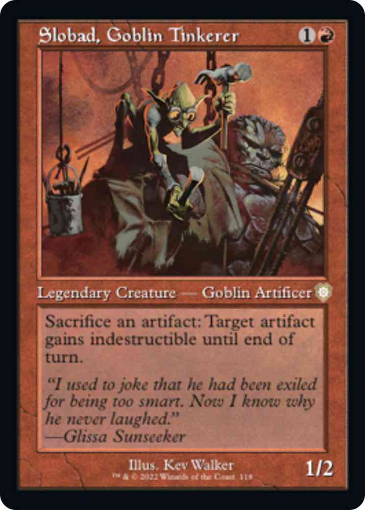Slobad, Goblin Tinkerer [118] [Retro Frame] [The Brothers' War: Commander] [Non-Foil]