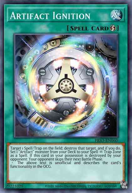 Artifact Ignition - PRIO-EN060 - Ultra Rare - 1st Edition