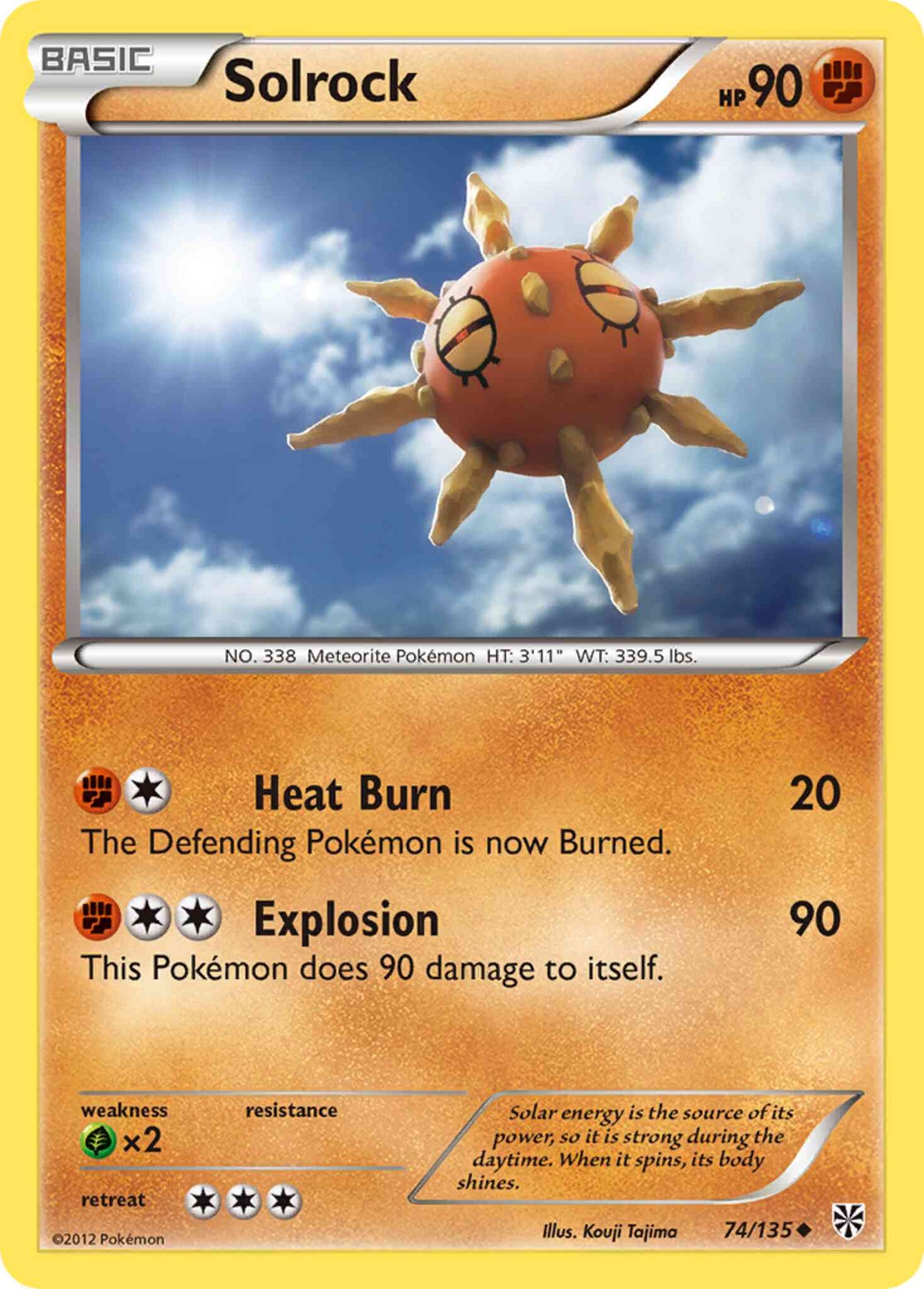 Solrock - 74/135 - Uncommon [bw8-74] [Non-Holo]