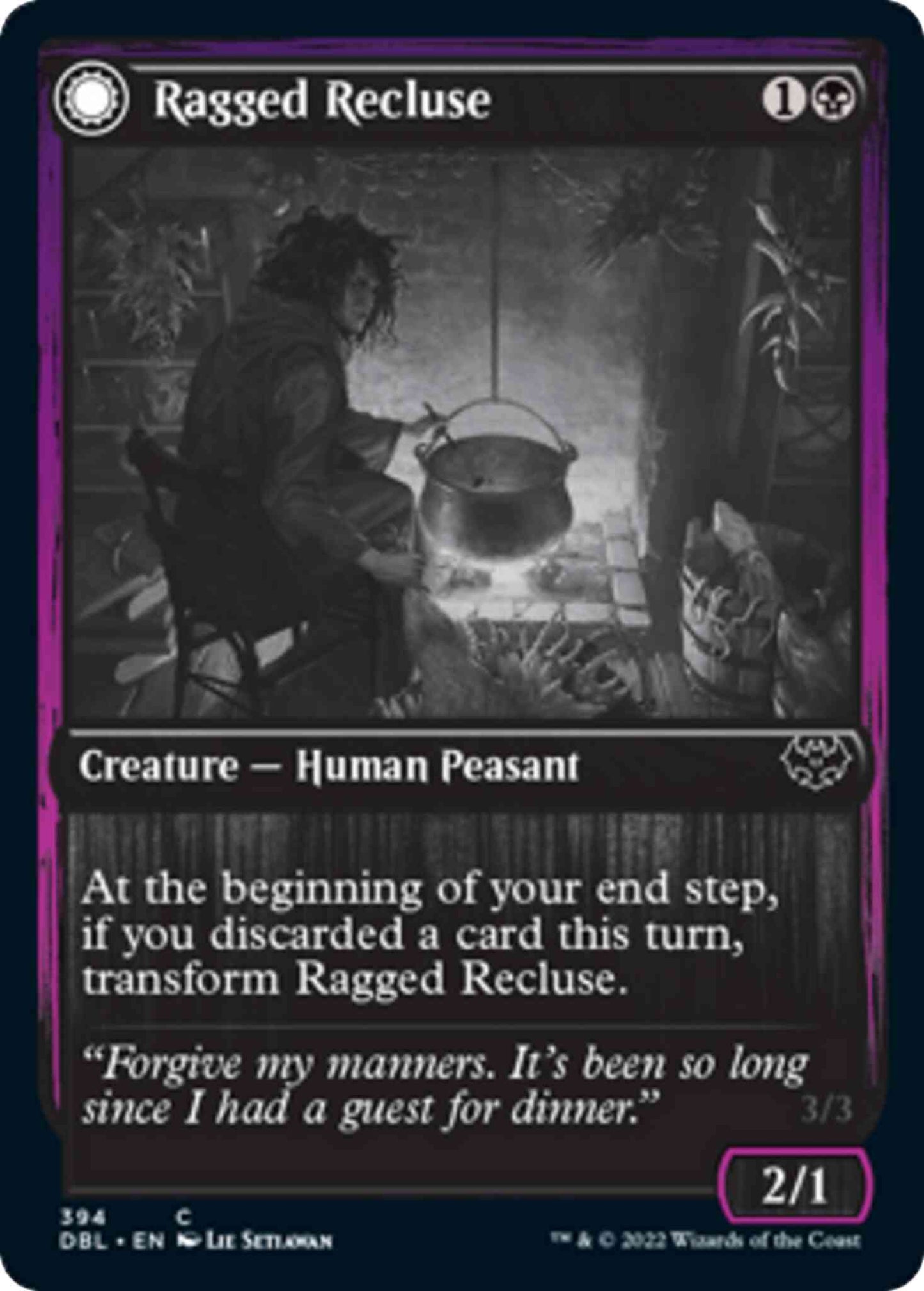 Ragged Recluse // Odious Witch [394] [Innistrad: Double Feature] [Non-Foil]