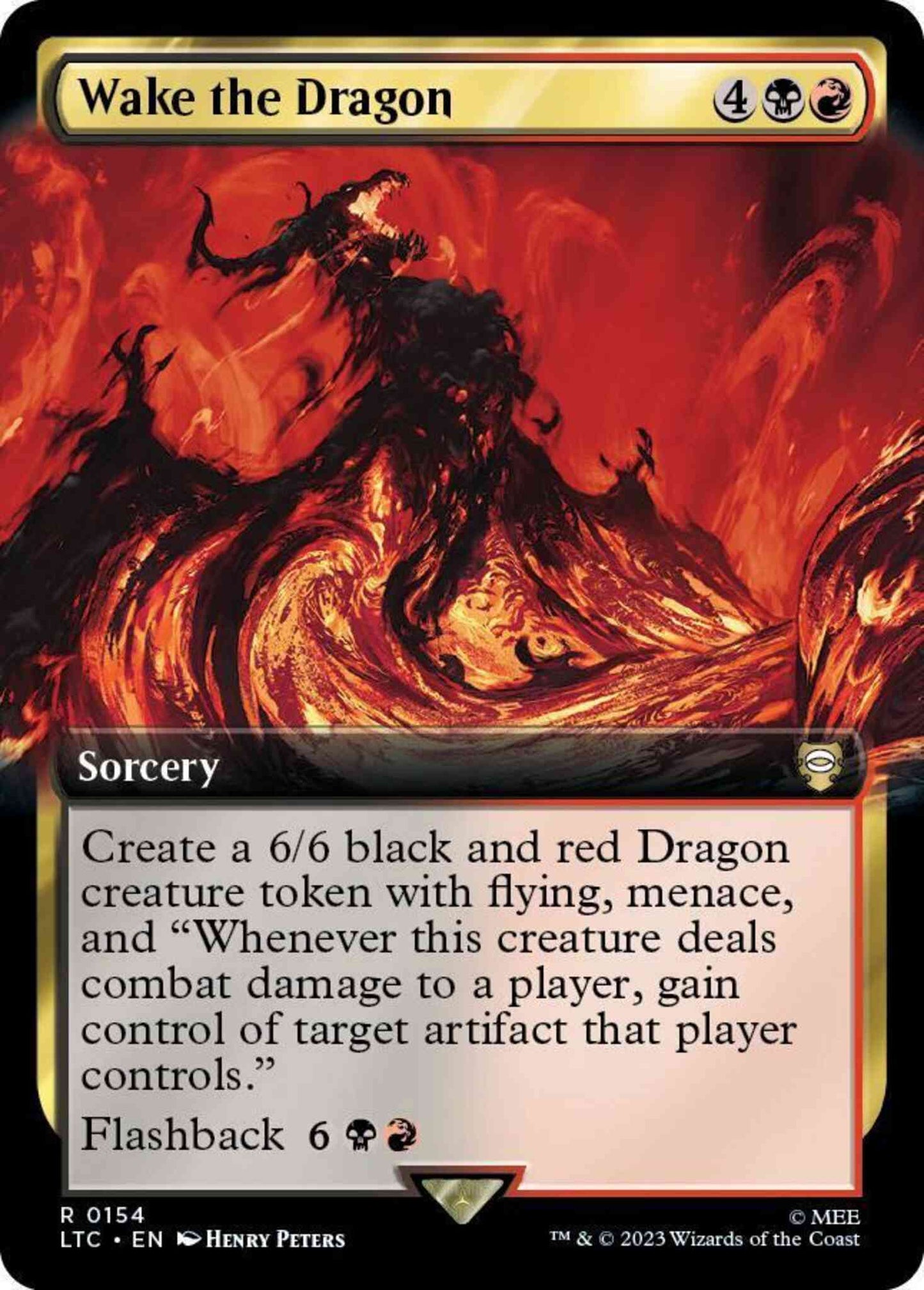 Wake the Dragon [154] [Extended Art] [The Lord of the Rings: Tales of Middle-earth: Commander] [Non-Foil]
