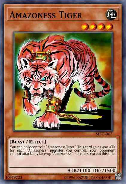 Amazoness Tiger - GLD3-EN008 - Common - Limited