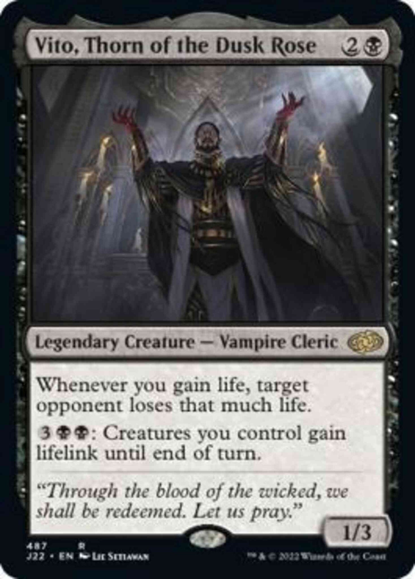 Vito, Thorn of the Dusk Rose [487] [Jumpstart 2022] [Non-Foil]