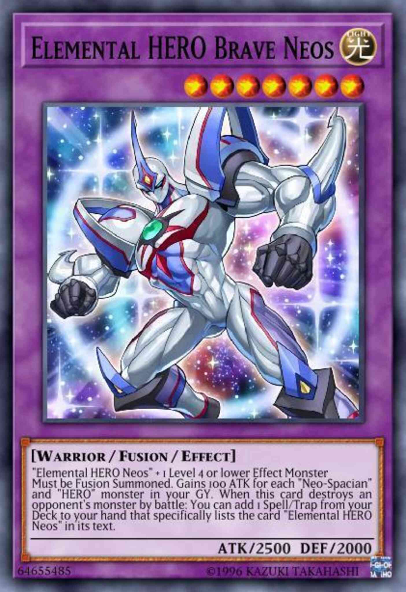 Elemental HERO Brave Neos - SAST-EN035 - Super Rare - 1st Edition