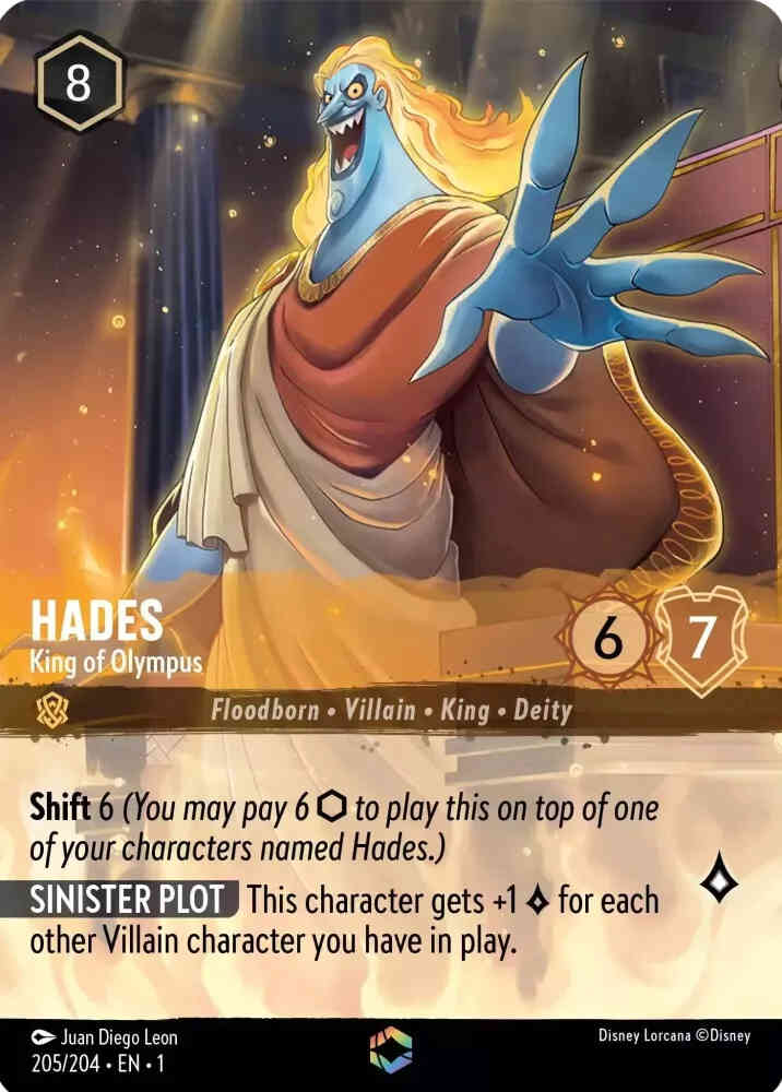 Hades - King of Olympus (Enchanted) - 205/204 [The First Chapter] [Holofoil]