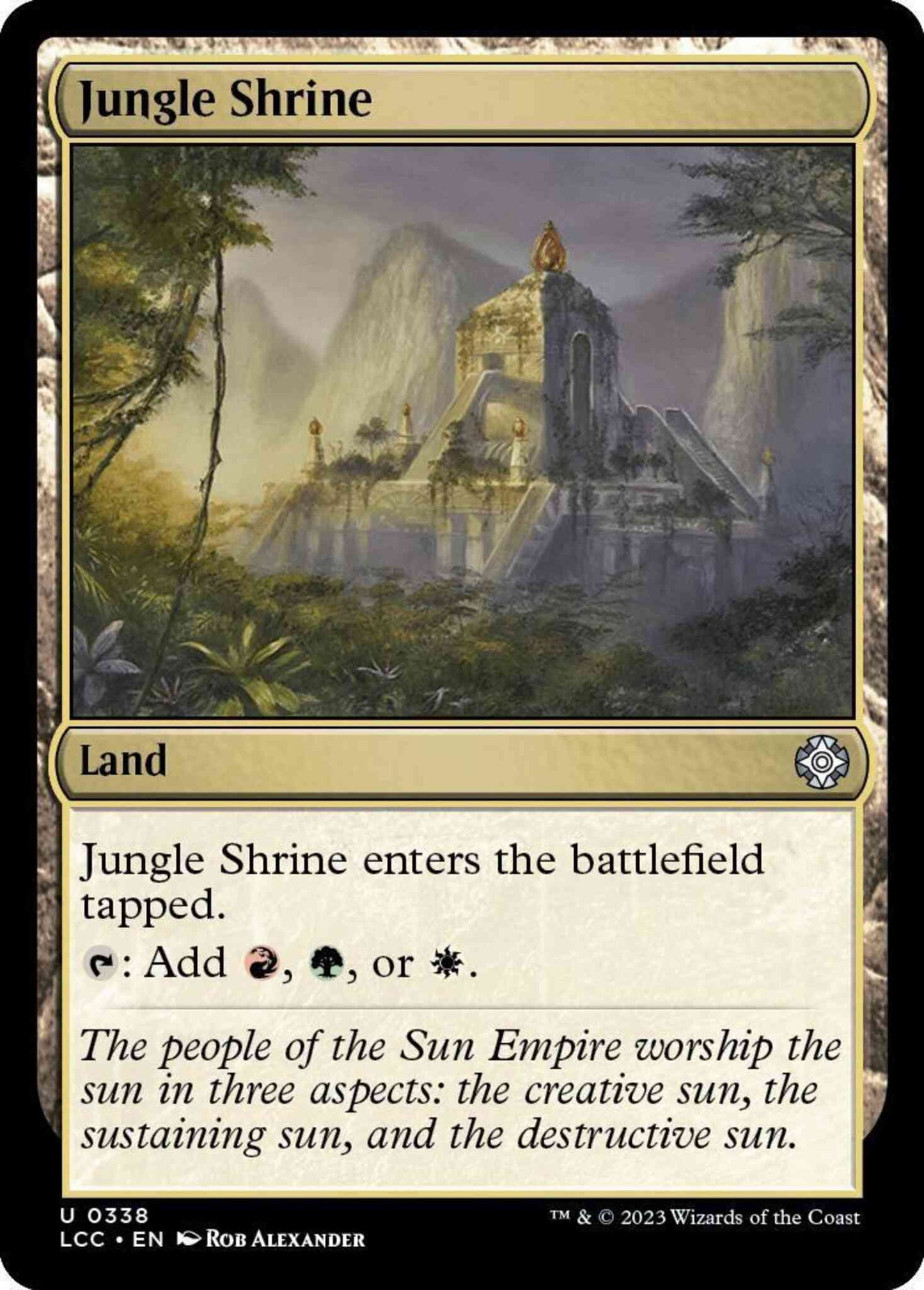 Jungle Shrine [338] [The Lost Caverns of Ixalan: Commander] [Non-Foil]